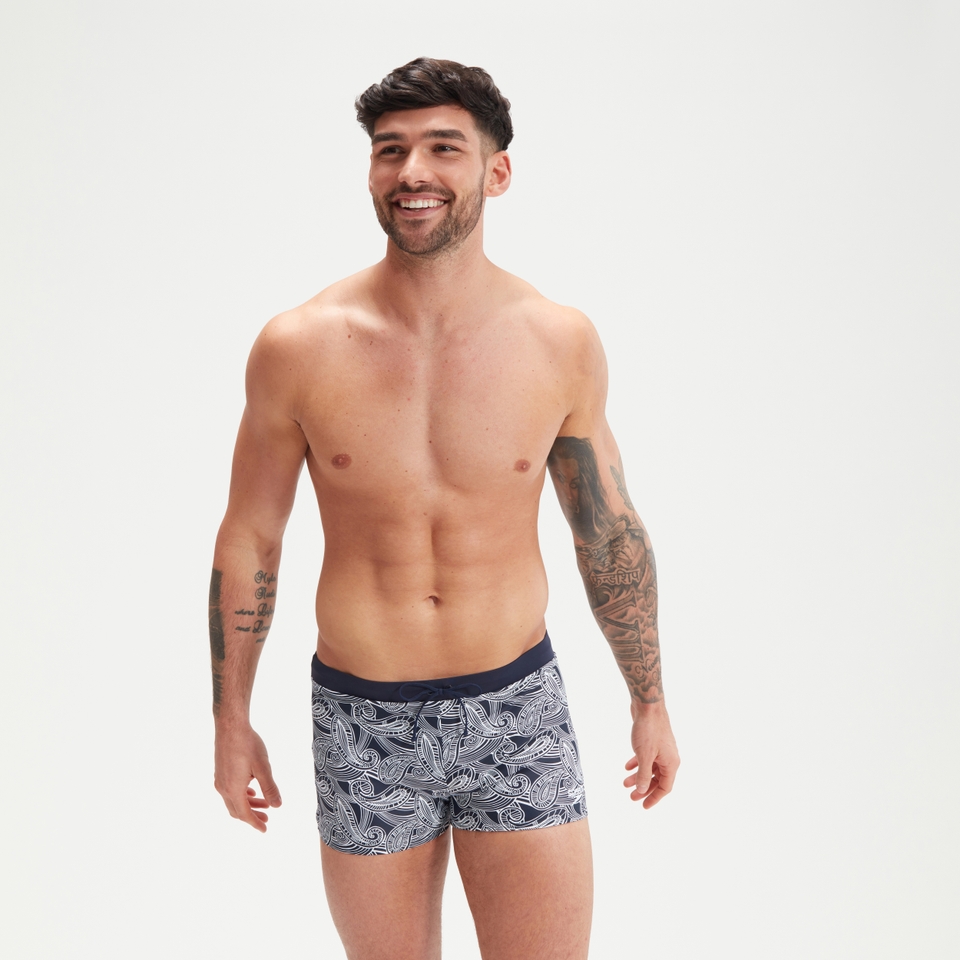 Men's Valmilton Allover Aquashort Navy/White