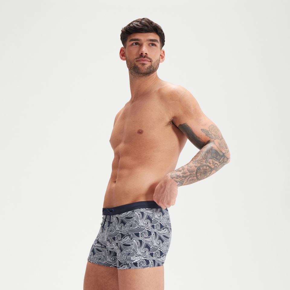 Men's Valmilton Allover Aquashort Navy/White