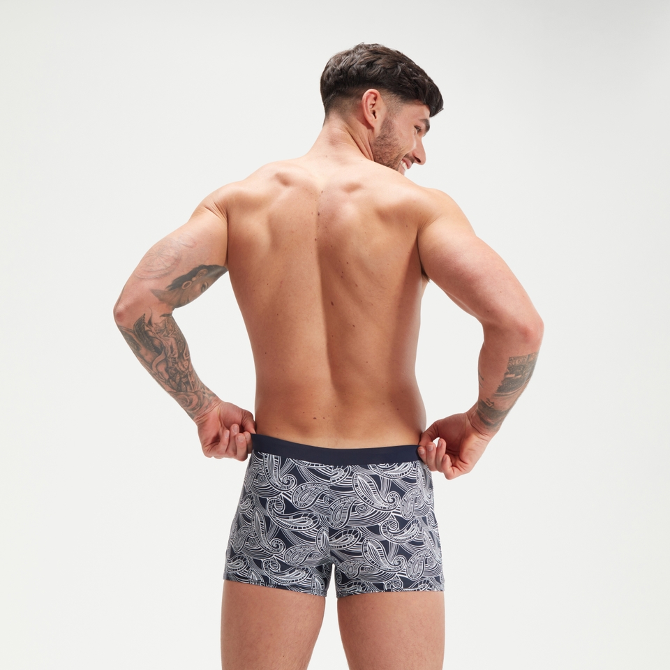 Men's Valmilton Allover Aquashort Navy/White