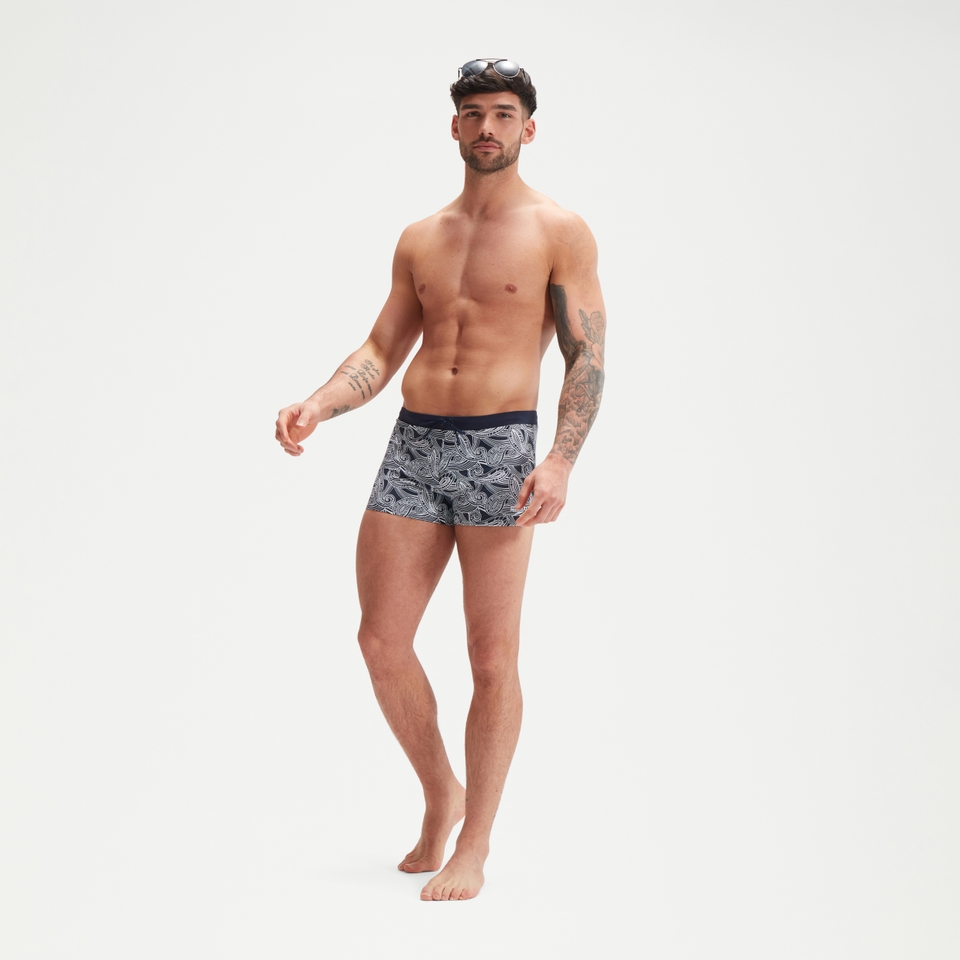 Men's Valmilton Allover Aquashort Navy/White