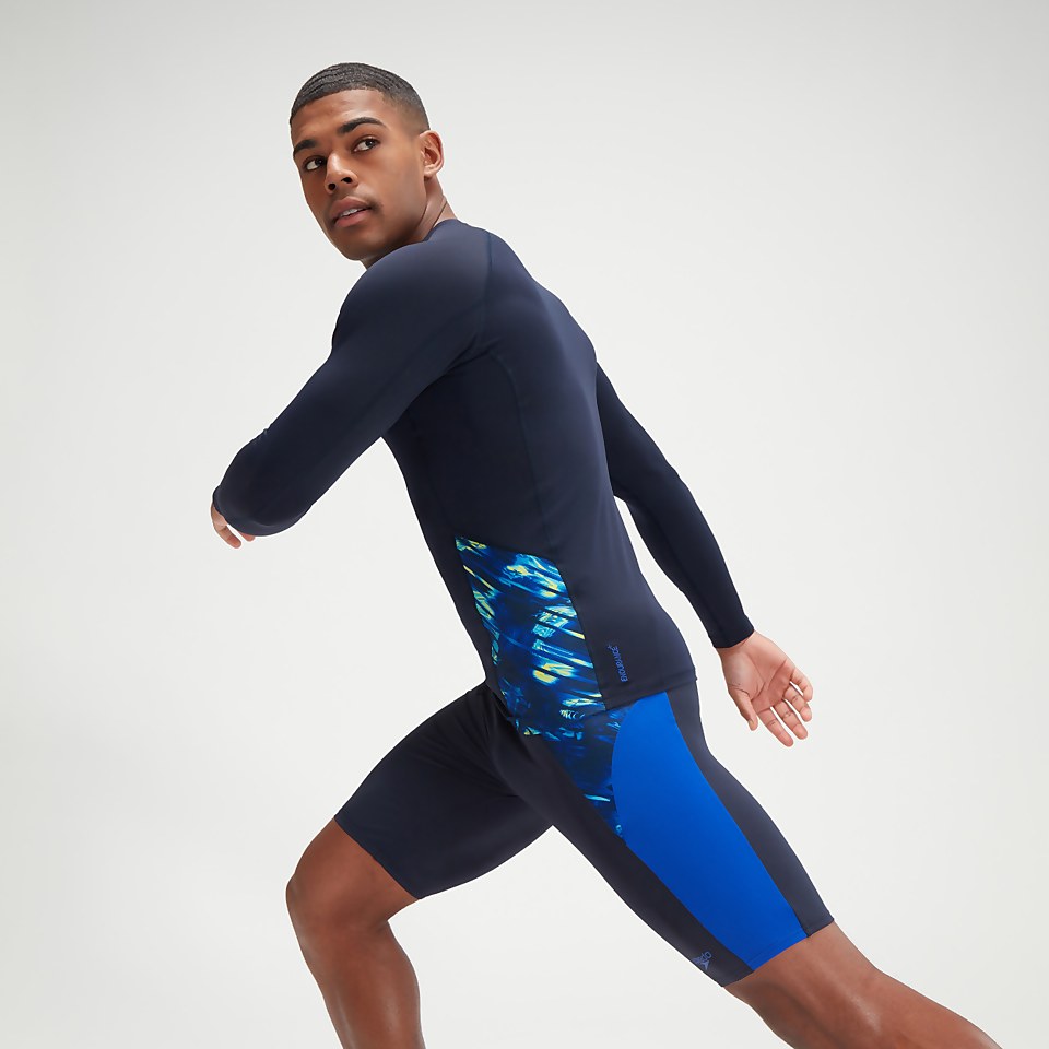 ECO Endurance+ Slice-Rash-Top für Herren Marineblau/Blau