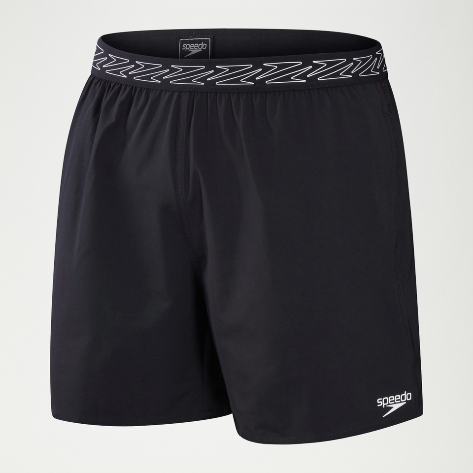 HyperBoom Band-Schwimmshorts 40 cm für Herren Schwarz
