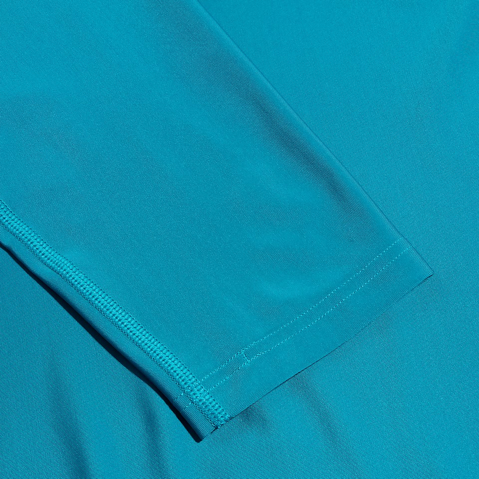 Haut de bain Homme à manches longues imprimé bleu sarcelle