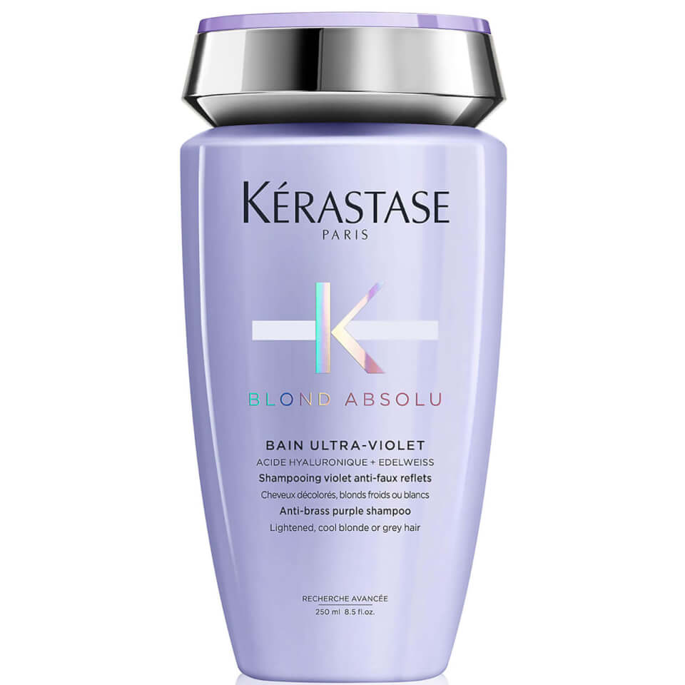 Kérastase Blond Absolu Ultraviolet Shampoo, Conditioner and Treatment Routine for Brightening Blonde Hair