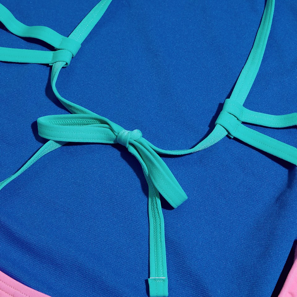 Maillot de bain Femme Club Training uni nouer dans le dos