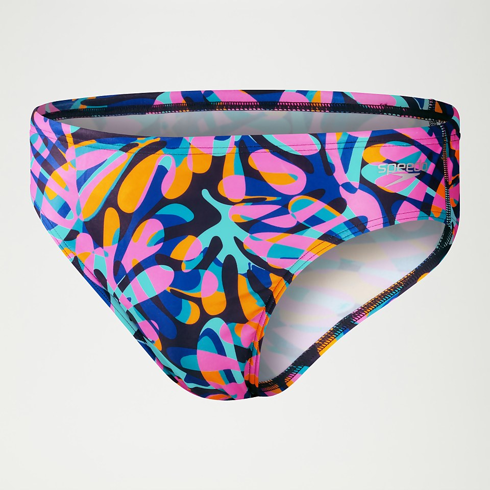 Men's Club Training 8cm Allover Digital Brief Blue/Mango