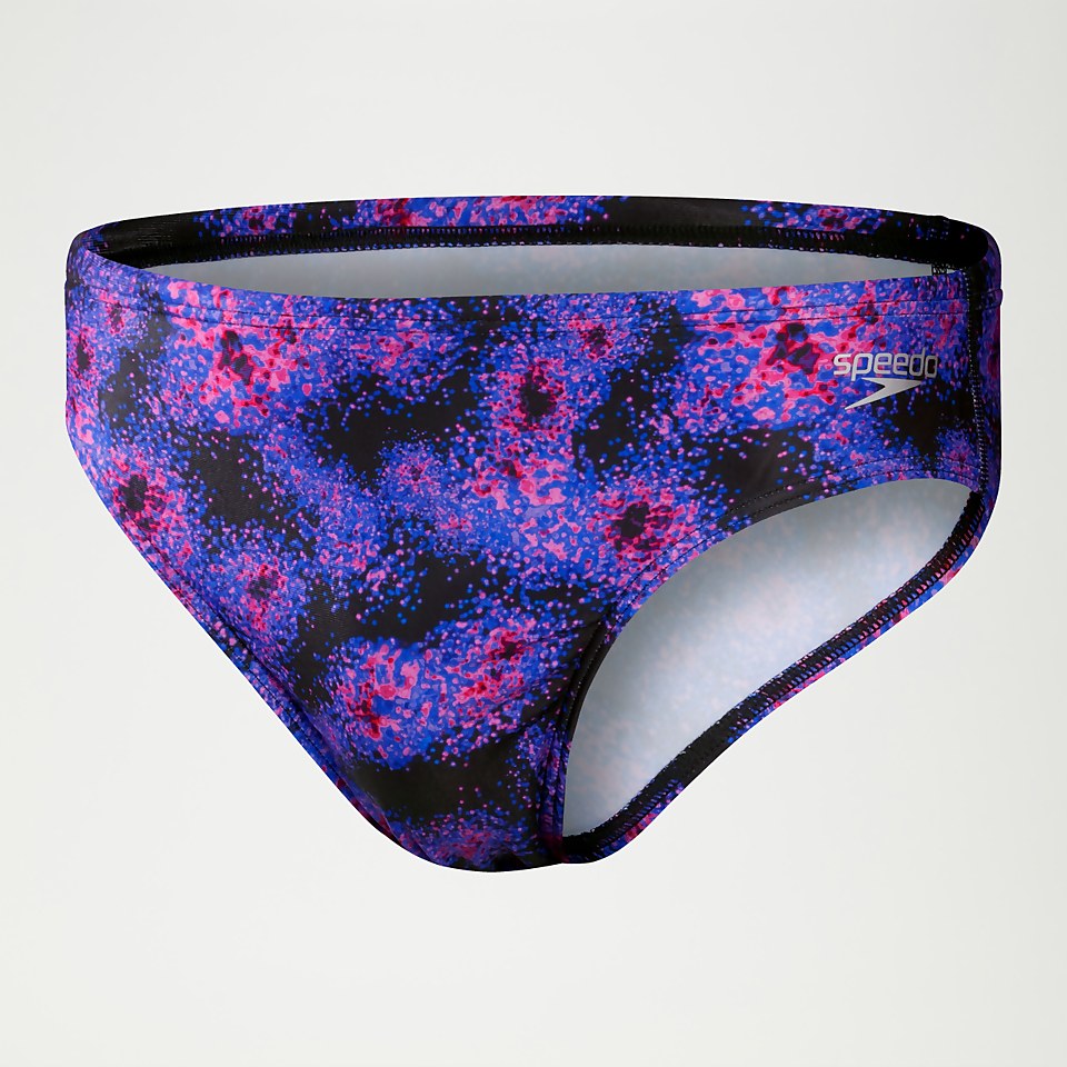 Men's Club Training 8cm Allover Digital Brief Black/Blue