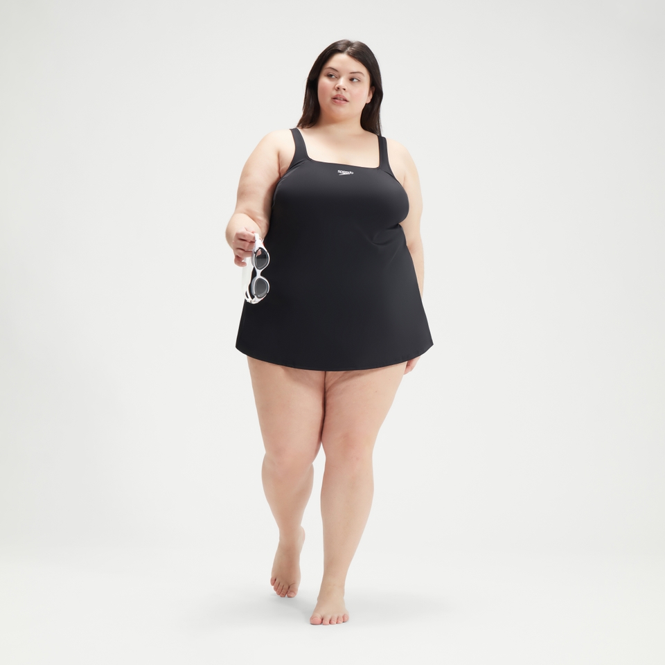 Robe de bain grande taille Femme noir
