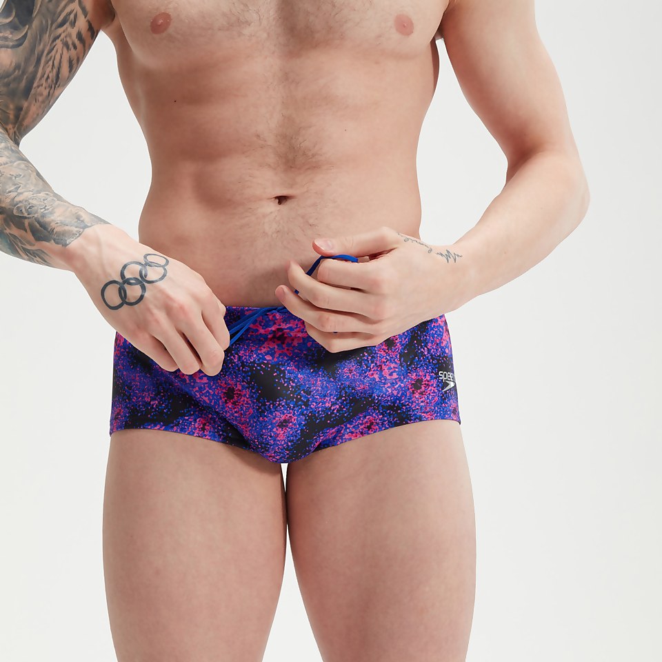 Club Training All-Over-Badehose 13,5 cm für Herren Schwarz/Blau