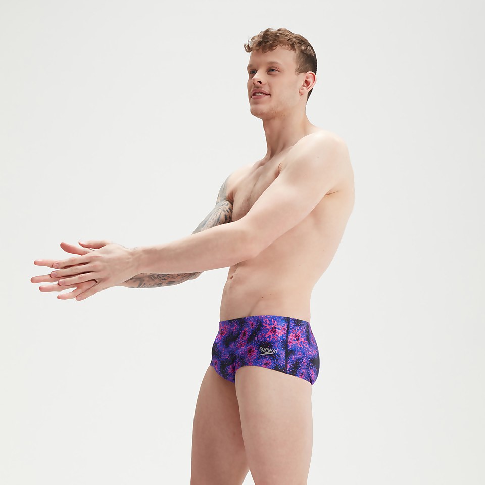 Club Training All-Over-Badehose 13,5 cm für Herren Schwarz/Blau