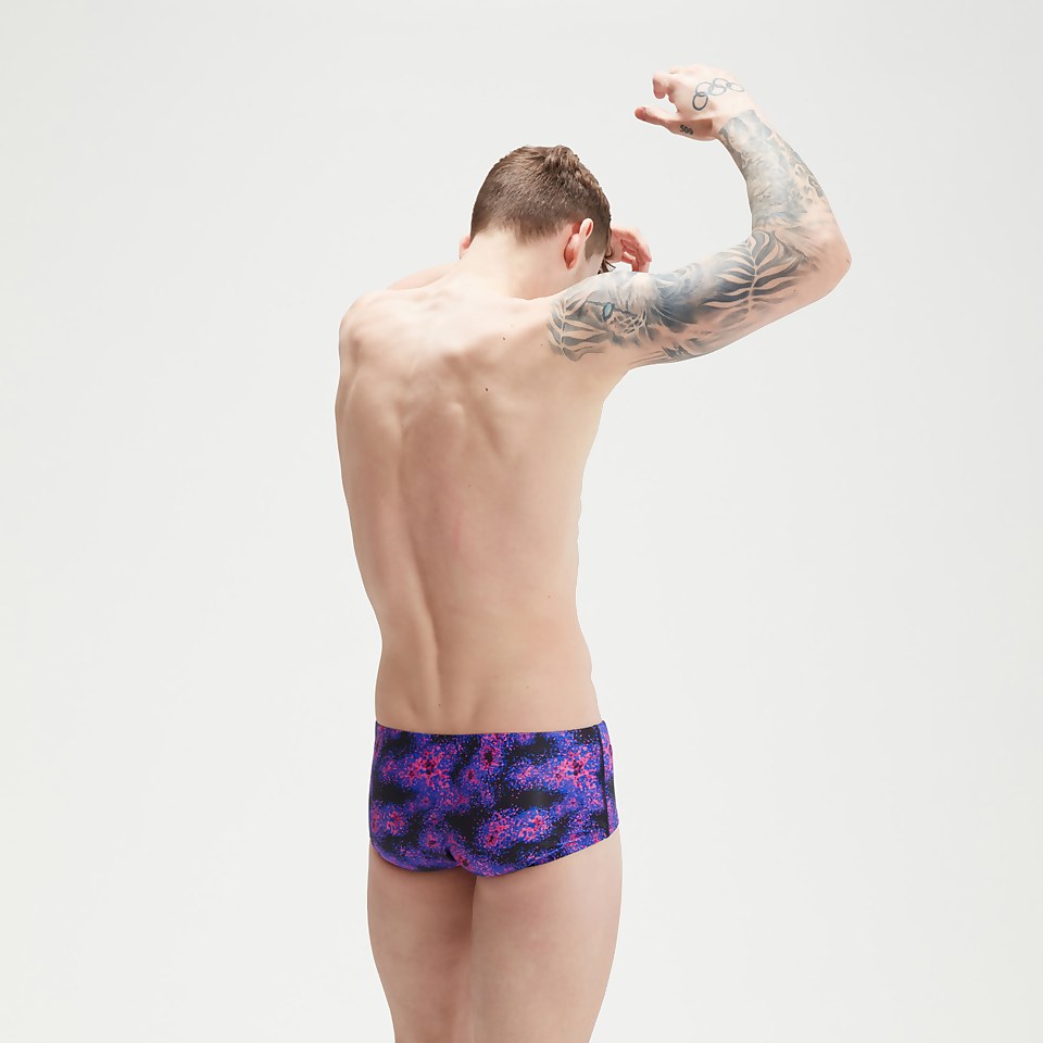 Club Training All-Over-Badehose 13,5 cm für Herren Schwarz/Blau