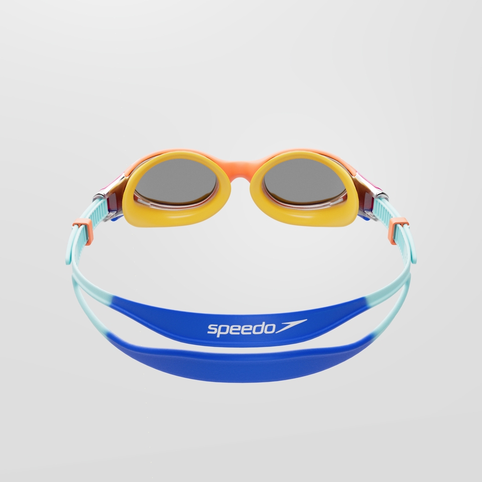 Lunettes de natation Junior Biofuse 2.0 effet miroir bleu/orange