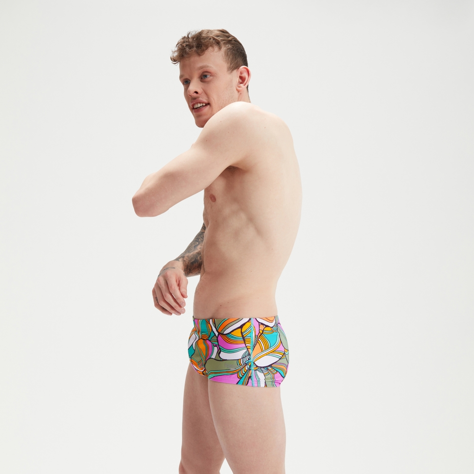 Men's Club Training 17cm Allover Digital Brief Blue/Green