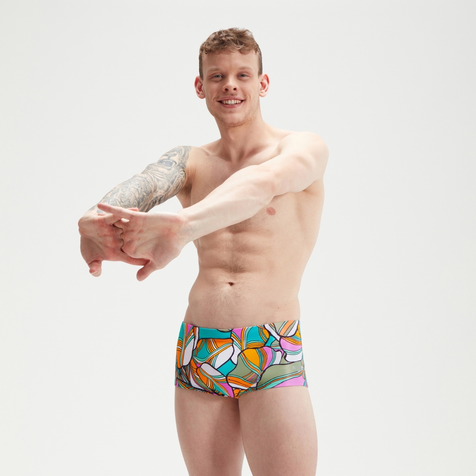 Men's Club Training 17cm Allover Digital Brief Blue/Green