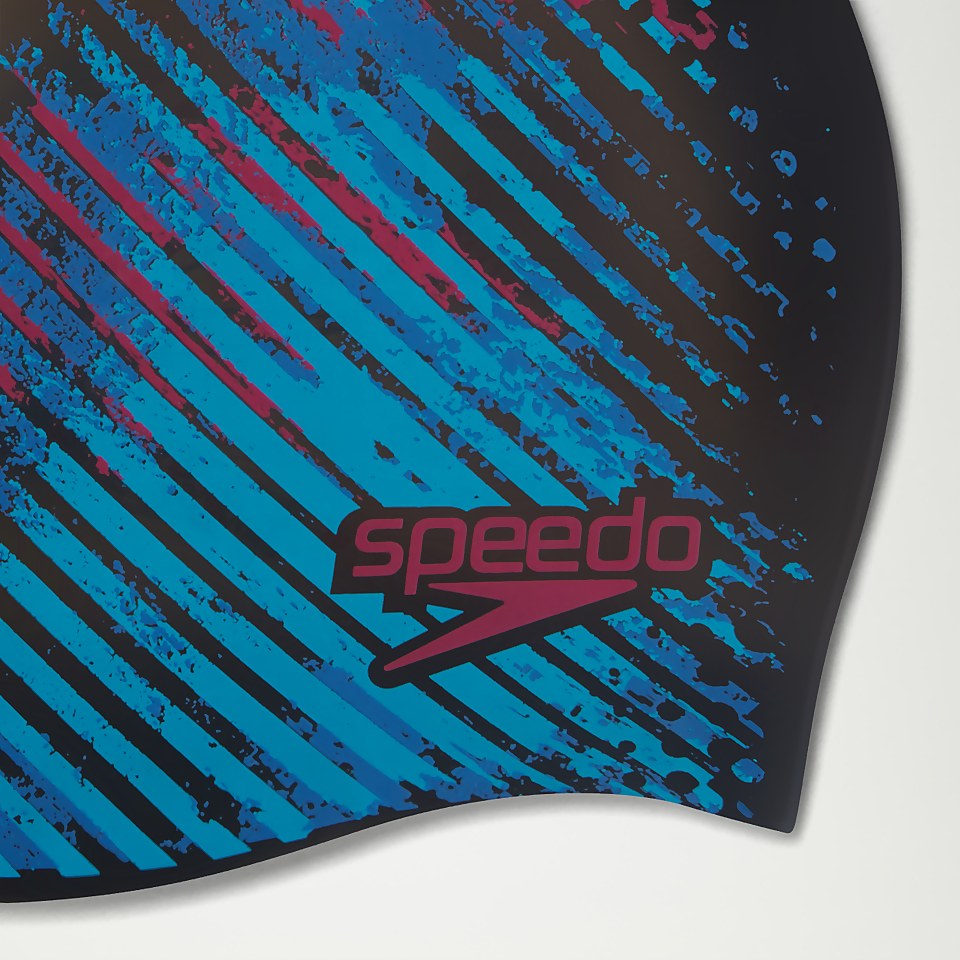 Bonnet Adulte Moulded en silicone réversible bleu/noir