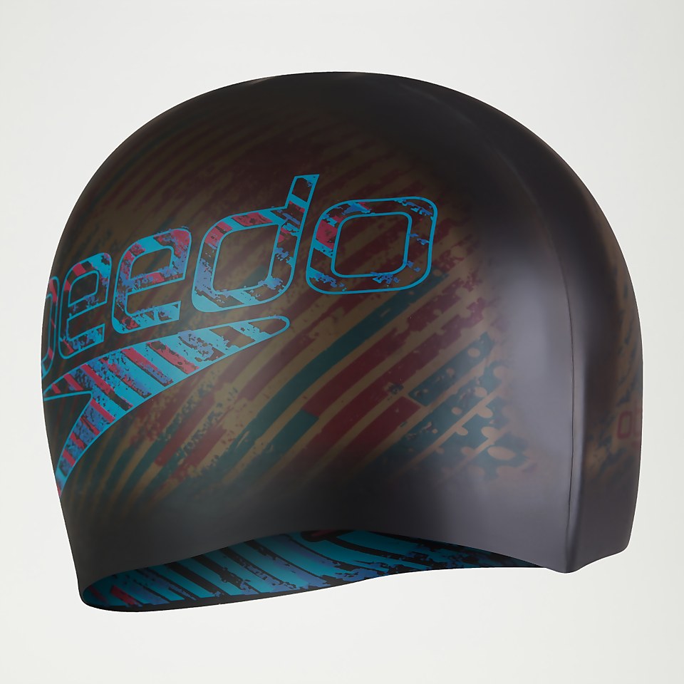 Bonnet Adulte Moulded en silicone réversible bleu/noir