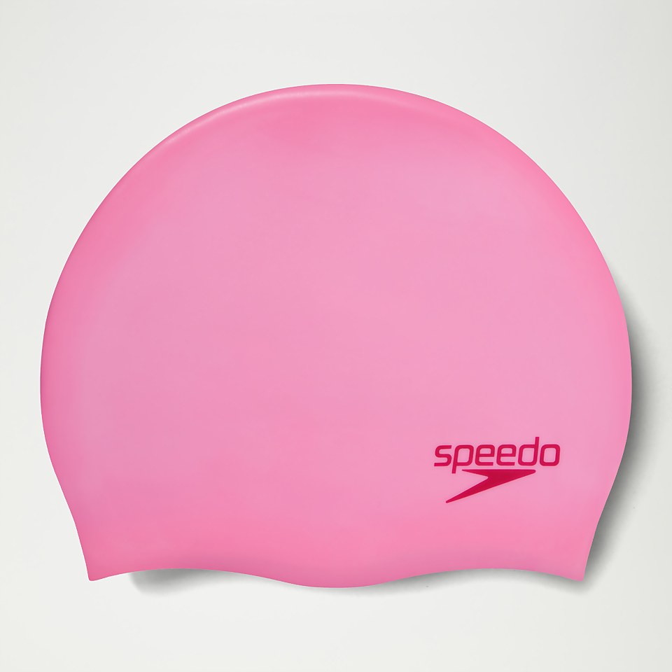 Einfache geformte Silikonbadekappe für Kinder Pink