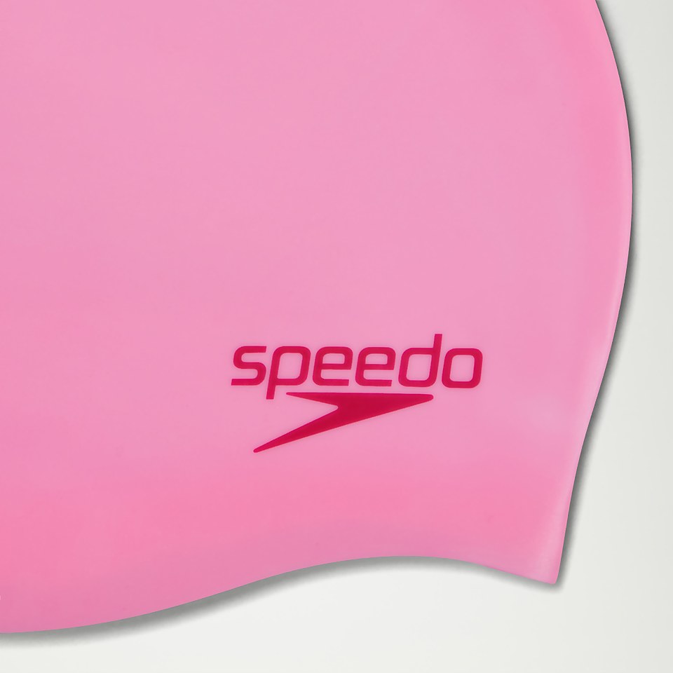 Einfache geformte Silikonbadekappe für Kinder Pink
