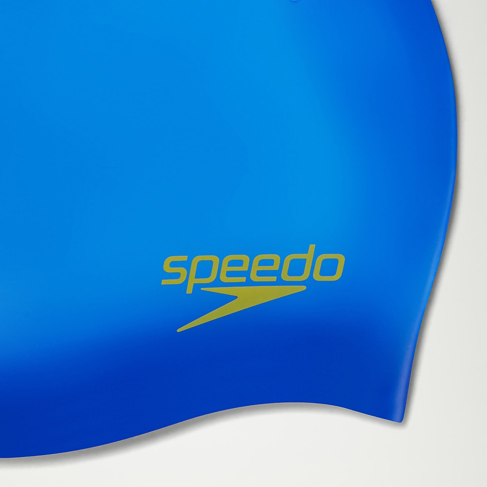 Junior Plain Moulded Silicone Cap Blue