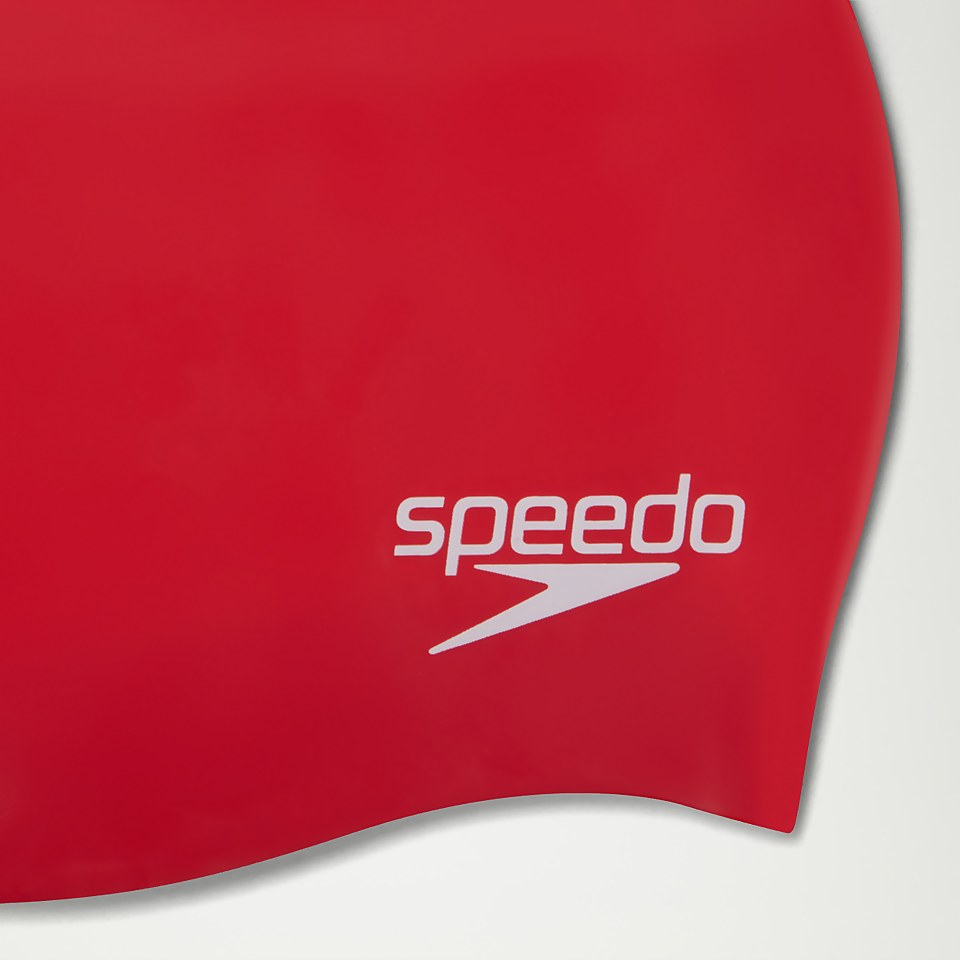 Adult Plain Moulded Silicone Cap Red