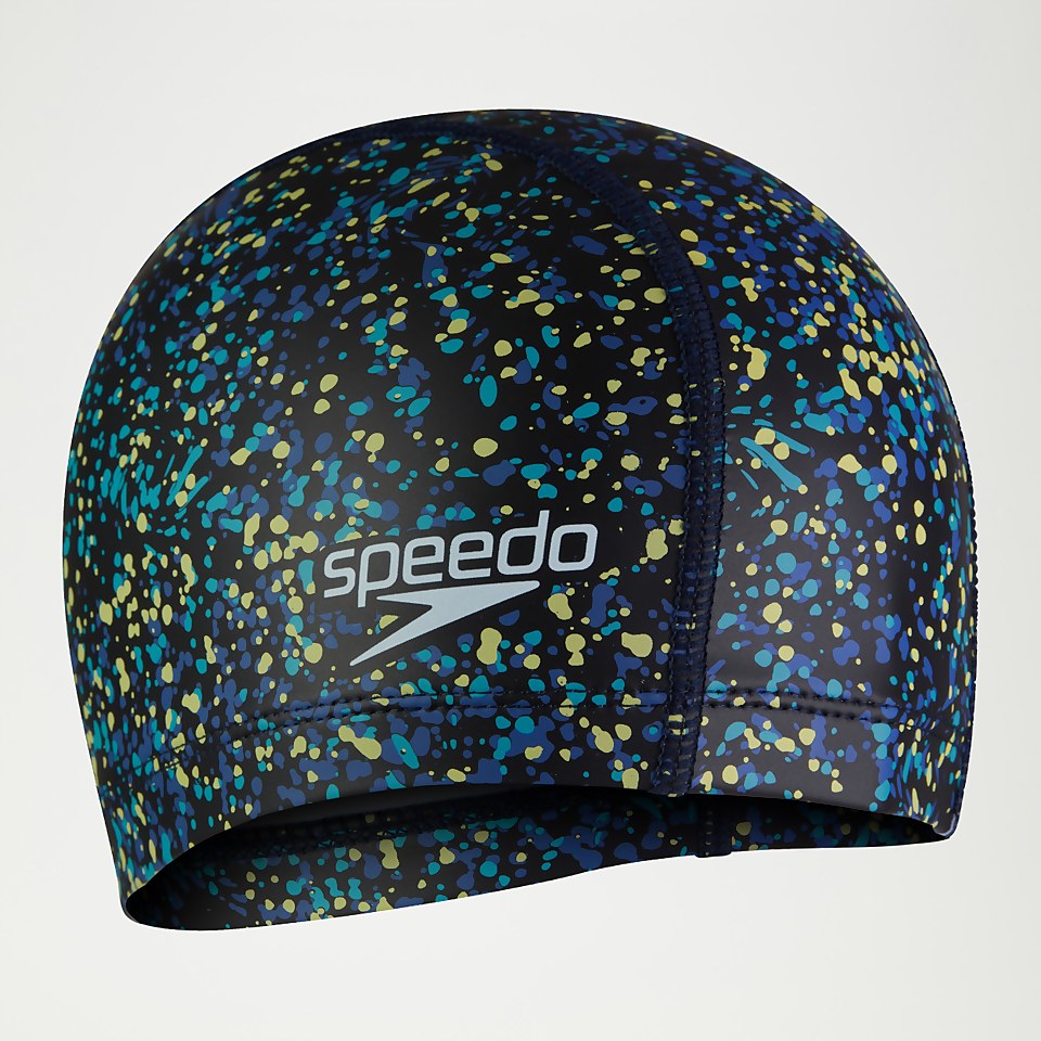 Bonnet Junior Pace imprimé bleu marine/bleu
