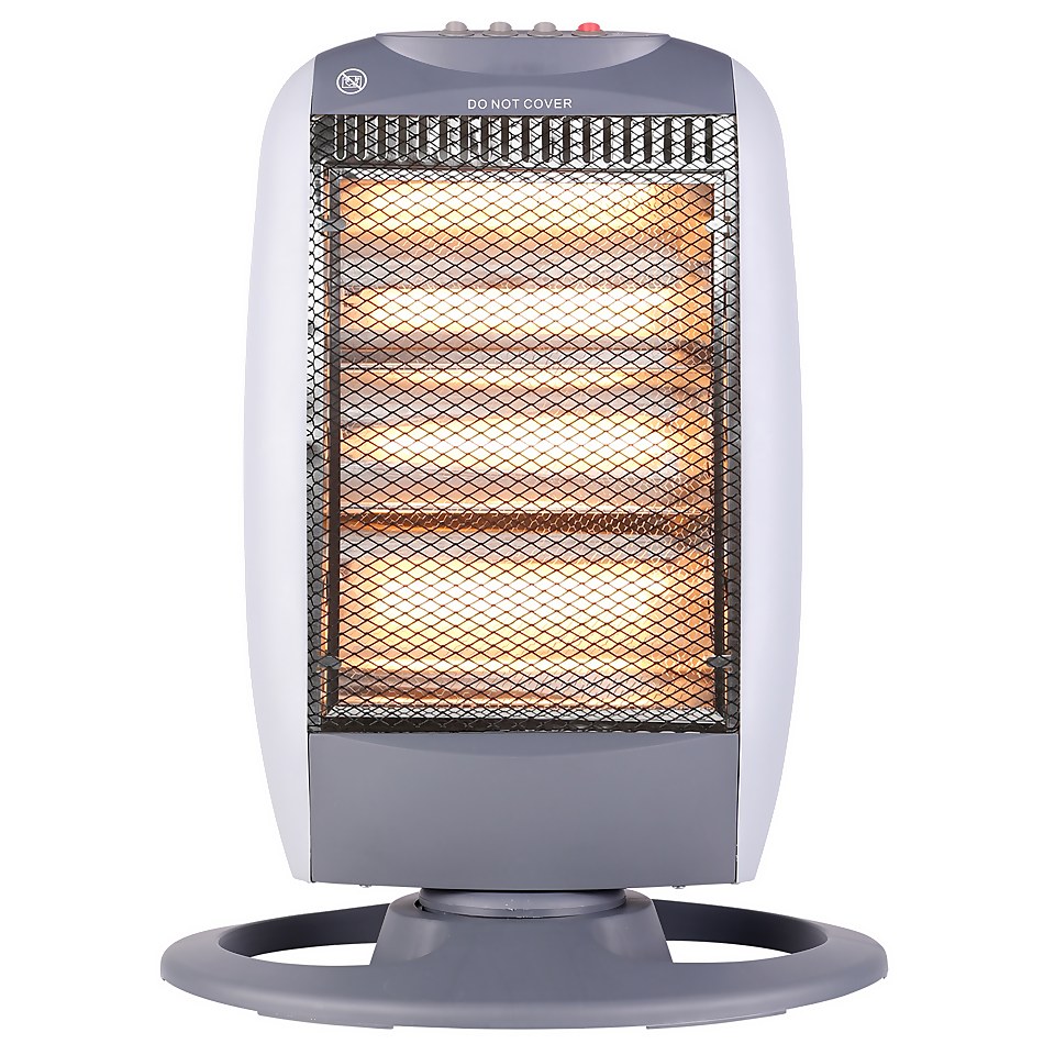 Homebase Radiant Heater With 3 Halogen Heating Tubes 1200W