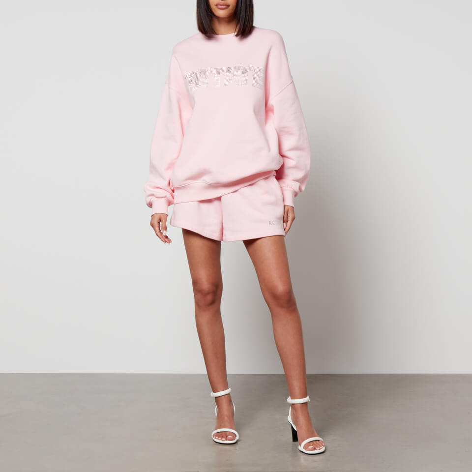 Rotate Logo-Embellished Cotton-Jersey Sweatshirt - M | Coggles