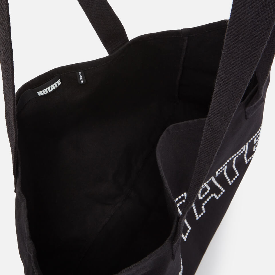 ROTATE Logo-Embossed Canvas Tote Bag