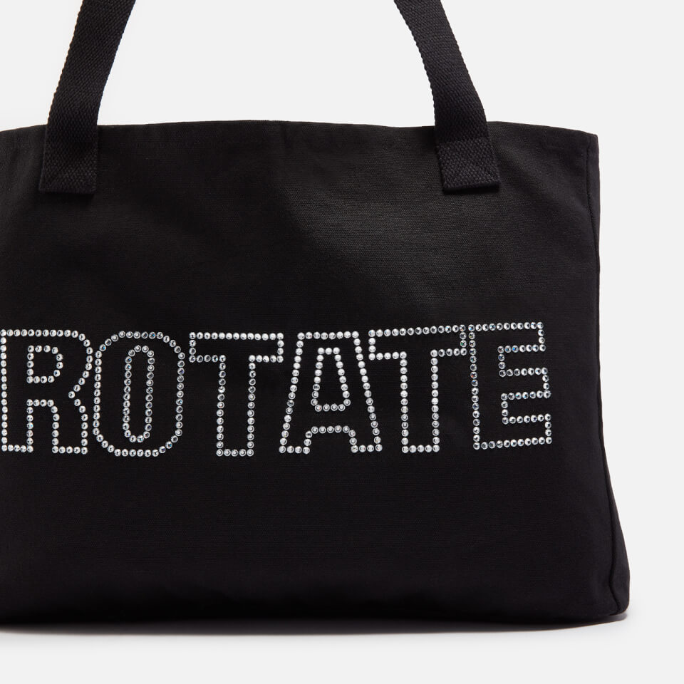 ROTATE Logo-Embossed Canvas Tote Bag