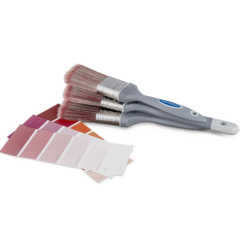 Monarch All Purpose Paint Brush Set 3 Pack Homebase