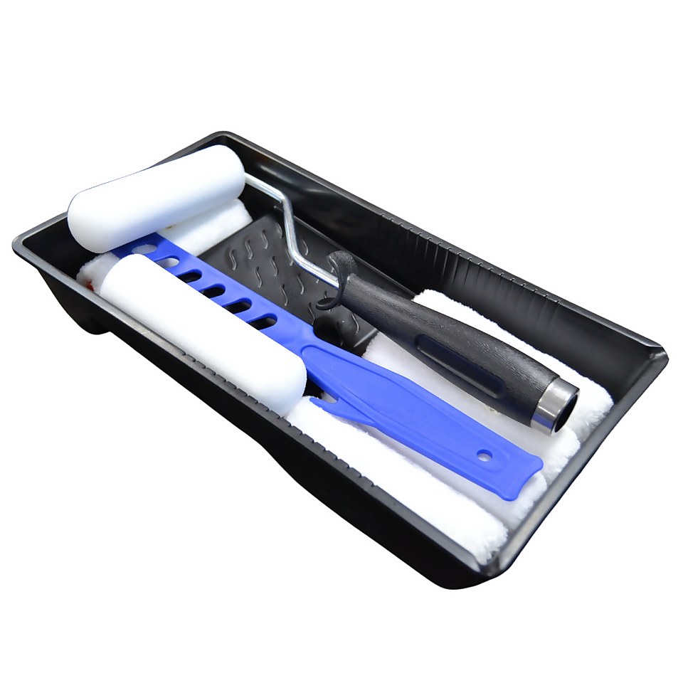 Pro Renovator 100mm Mini Paint Roller Kit 10 Pack Homebase