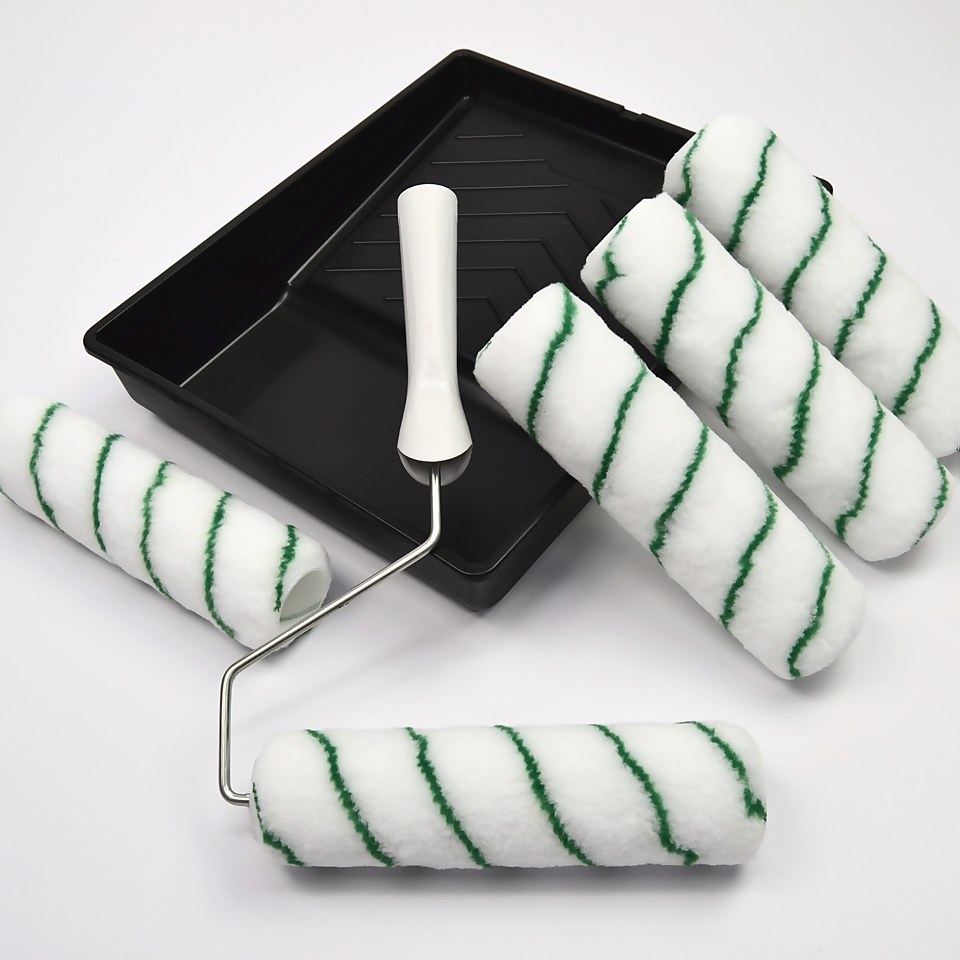 Pro Renovator 230mm Paint Roller Kit 8 Pack Homebase