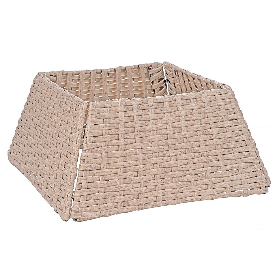 Natural Folding Christmas Tree Skirt Homebase