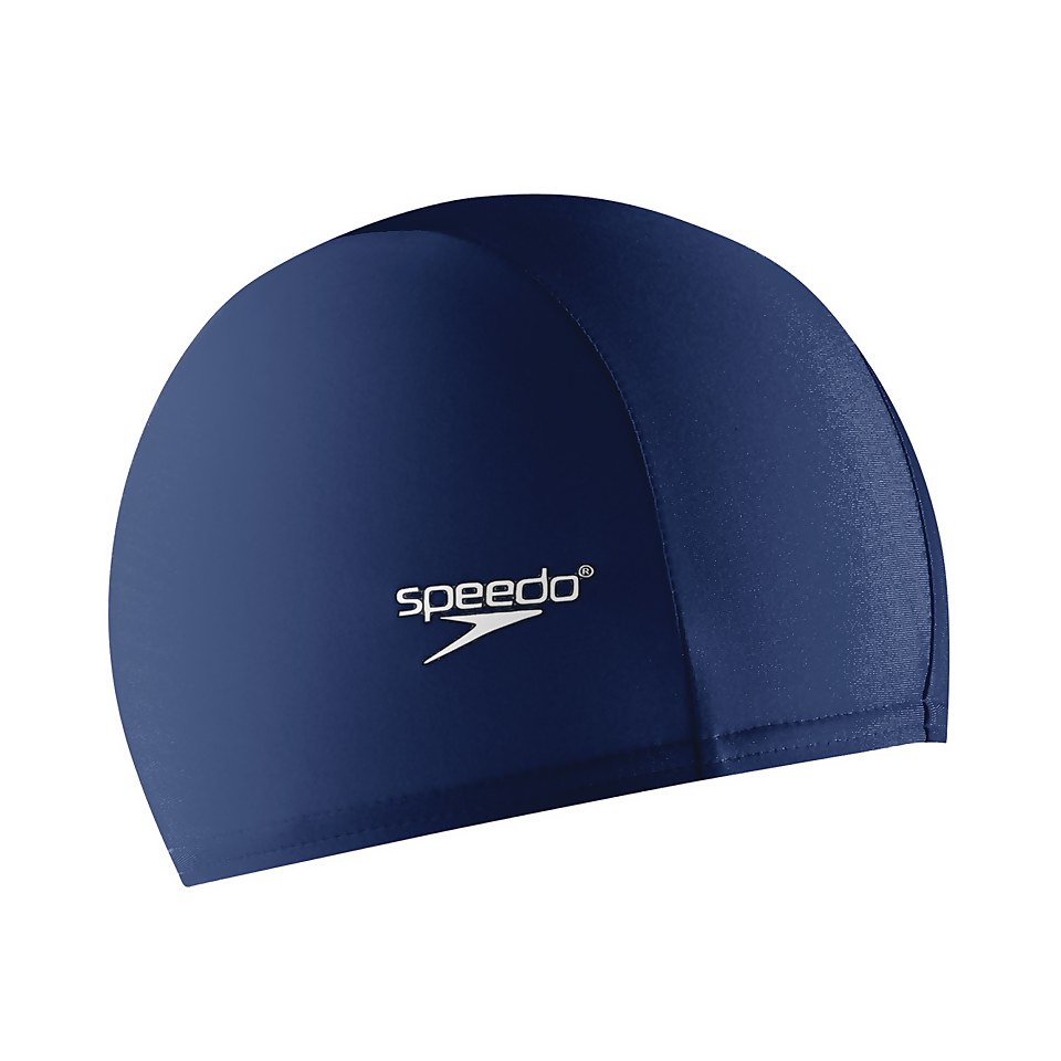 Bonnet de bain en tissu confortable, bleu marine