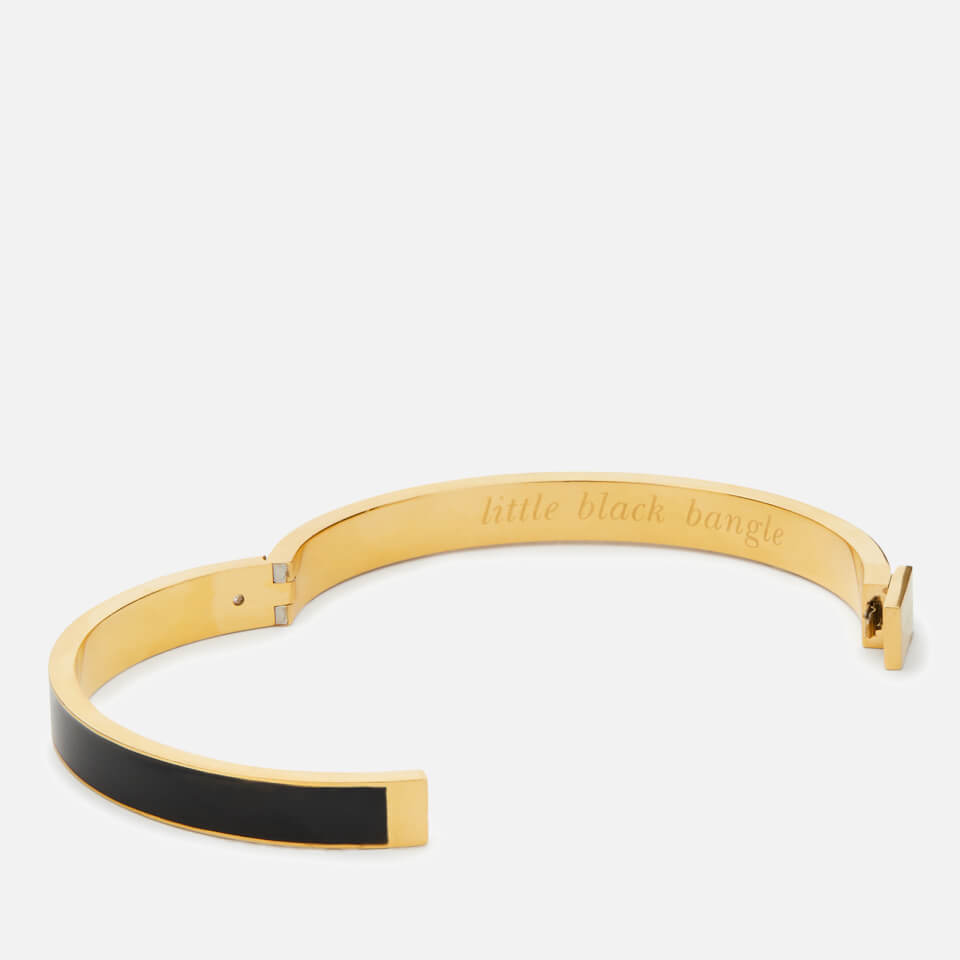 Kate Spade New York Idiom 'Little Black Bangle' Gold-Plated Bangles