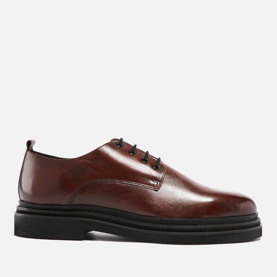 Walk London Men's Brooklyn Derby Leather Shoes
