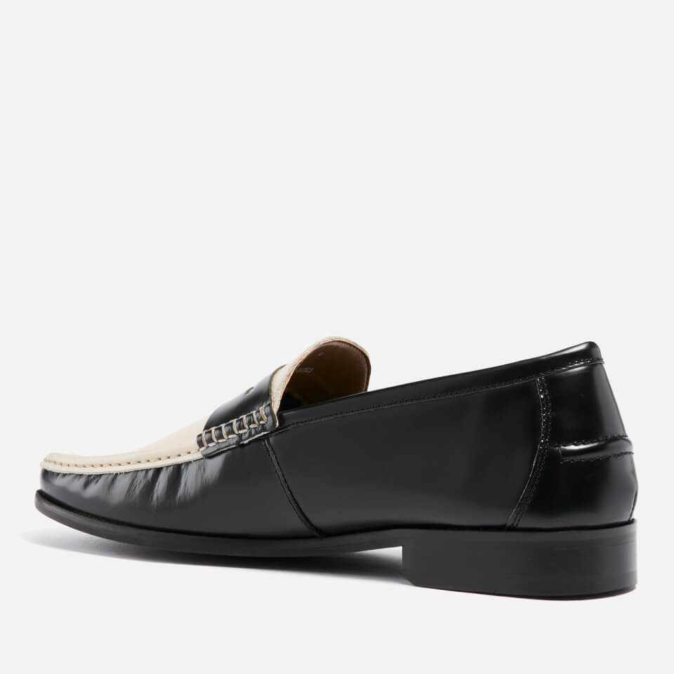 Walk London Men's Tino Leather Saddle Loafers