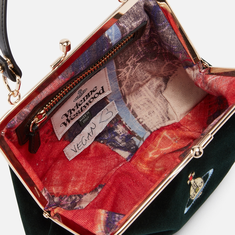 Vivienne Westwood Granny Velvet Crossbody Bag