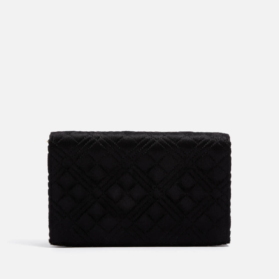 Love Moschino Classic Quilt Chain Faux Fur Crossbody Bag