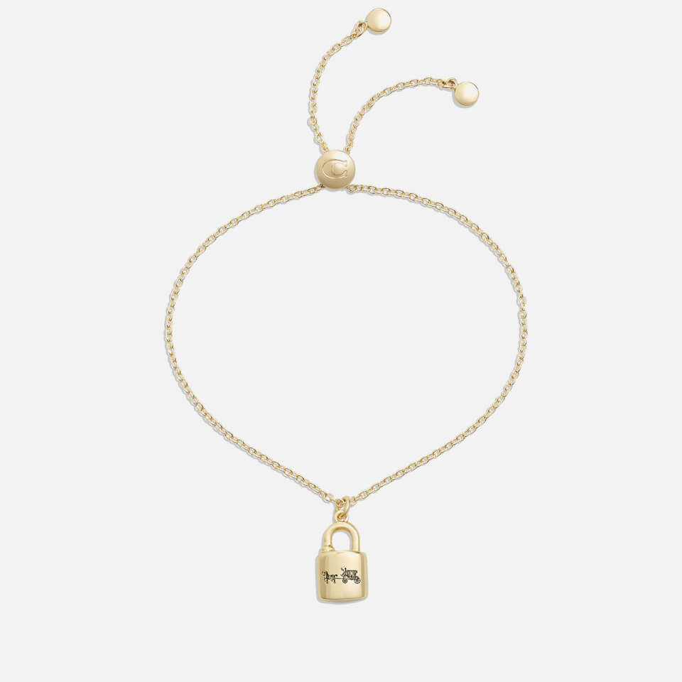 Coach Signature Lock Gold-Plated Bracelet