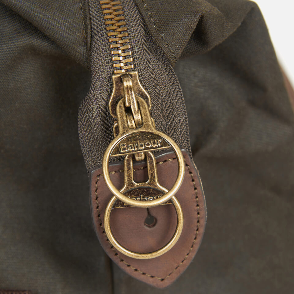Barbour wax cotton holdall outlet