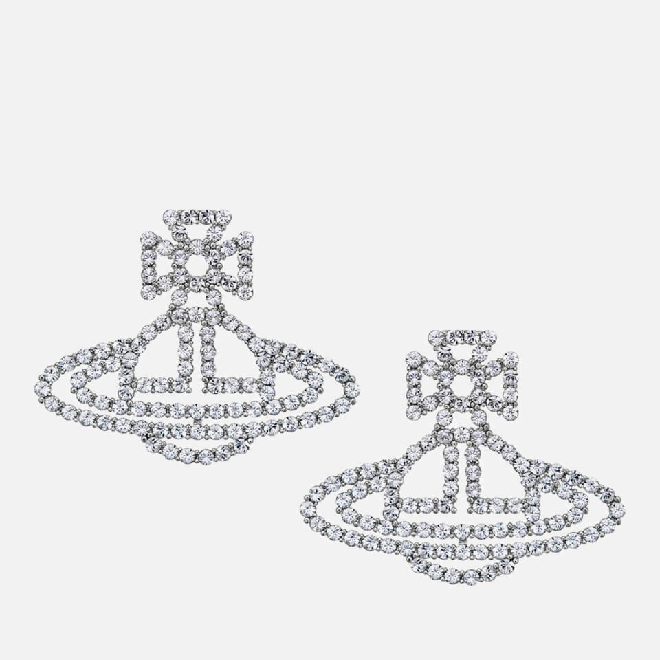 Vivienne Westwood Annalisa Silver-Tone Crystal Earrings