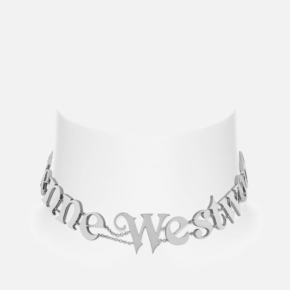 Vivienne Westwood Raimunda Silver-Tone Choker Necklace