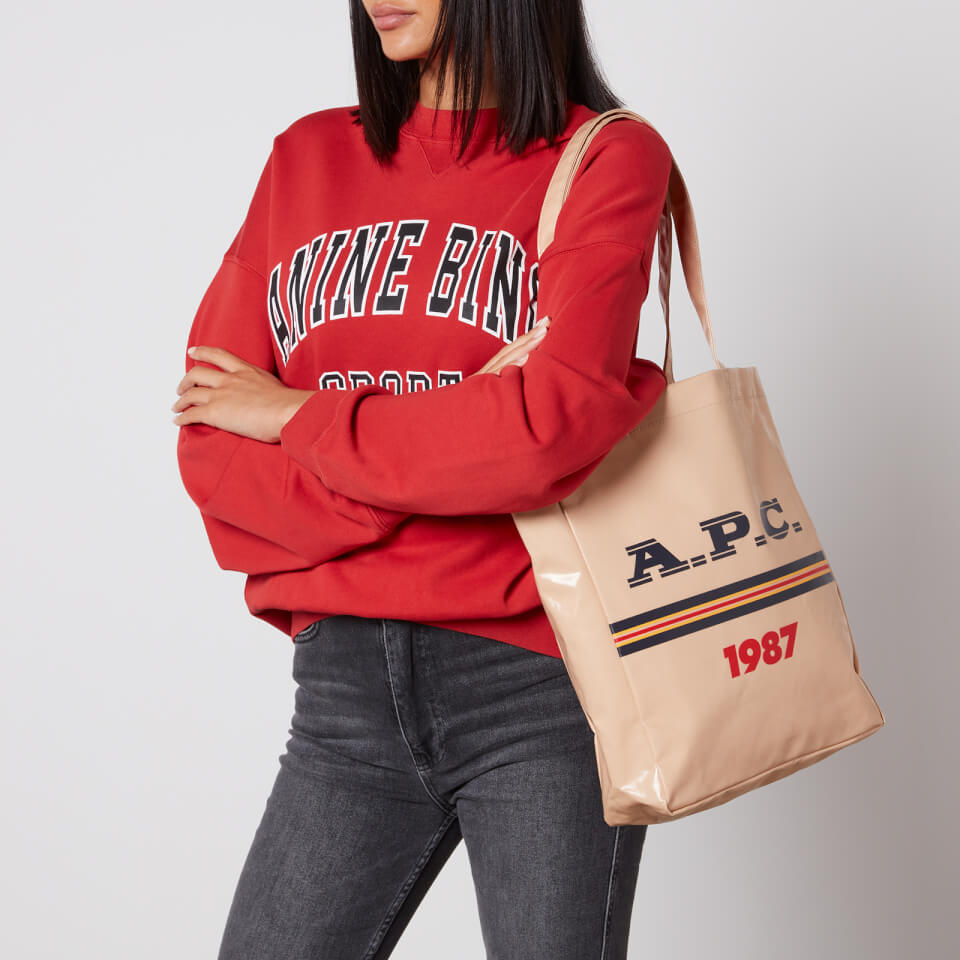 A.P.C. Lou Logo Coated-Canvas Tote Bag