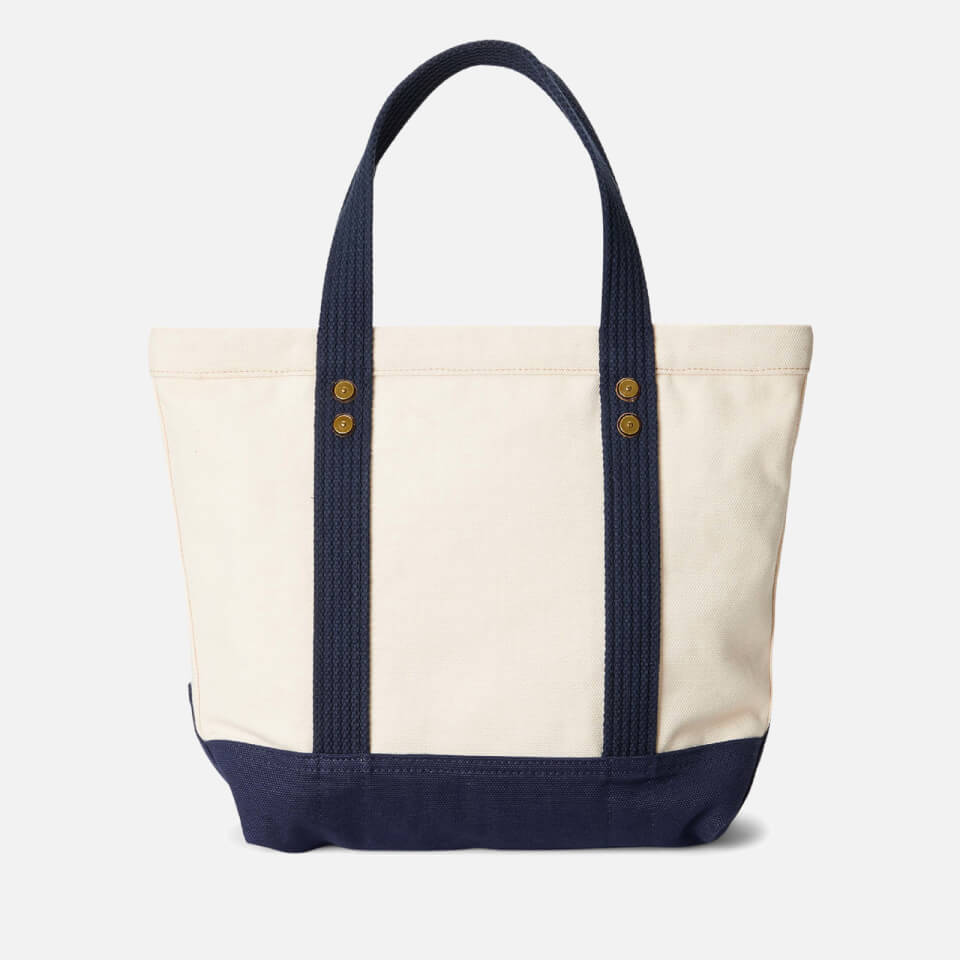 Polo Ralph Lauren Small Bear Cotton-Twill Tote Bag