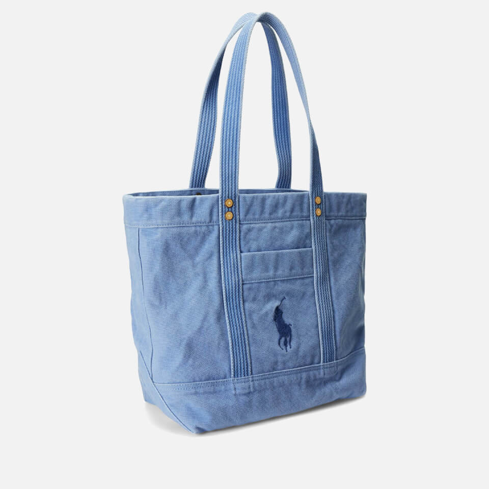 Polo Ralph Lauren Logo Cotton-Twill Tote Bag