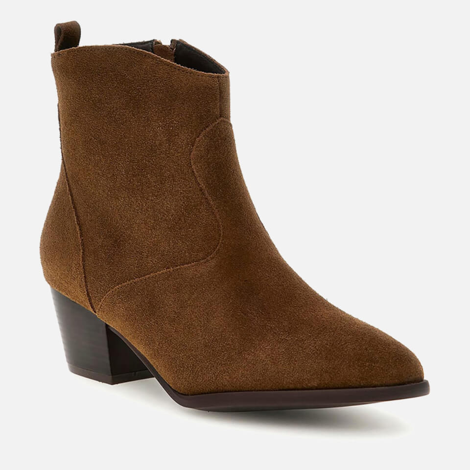 Guess Women's Boyta Leather Western Boots