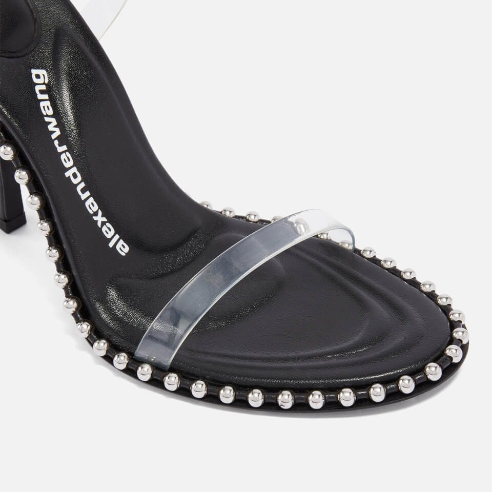Alexander Wang ☆ブラック Nova 105 ヒールサンダル Alexander Wang Women's Nova 105 PVC Heeled Sandals - UK 3