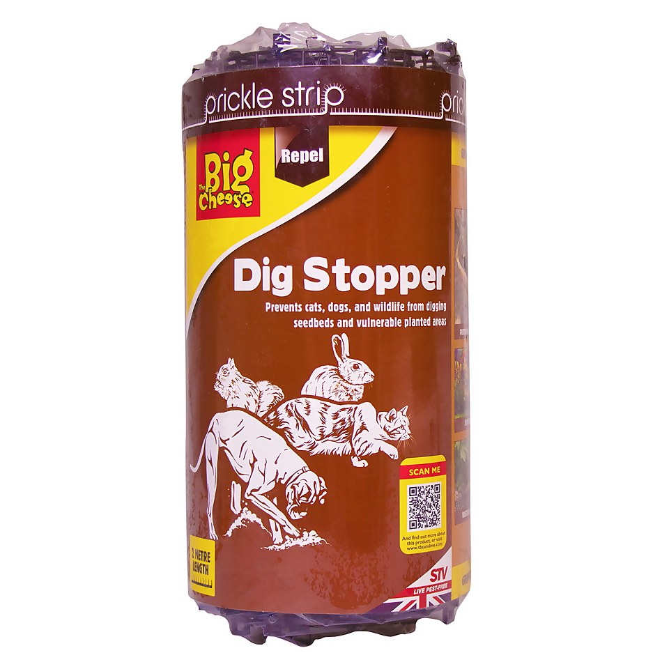 The Big Cheese Prickle Strip Dig Stopper - Cat & Dog Deterrent Garden Protection