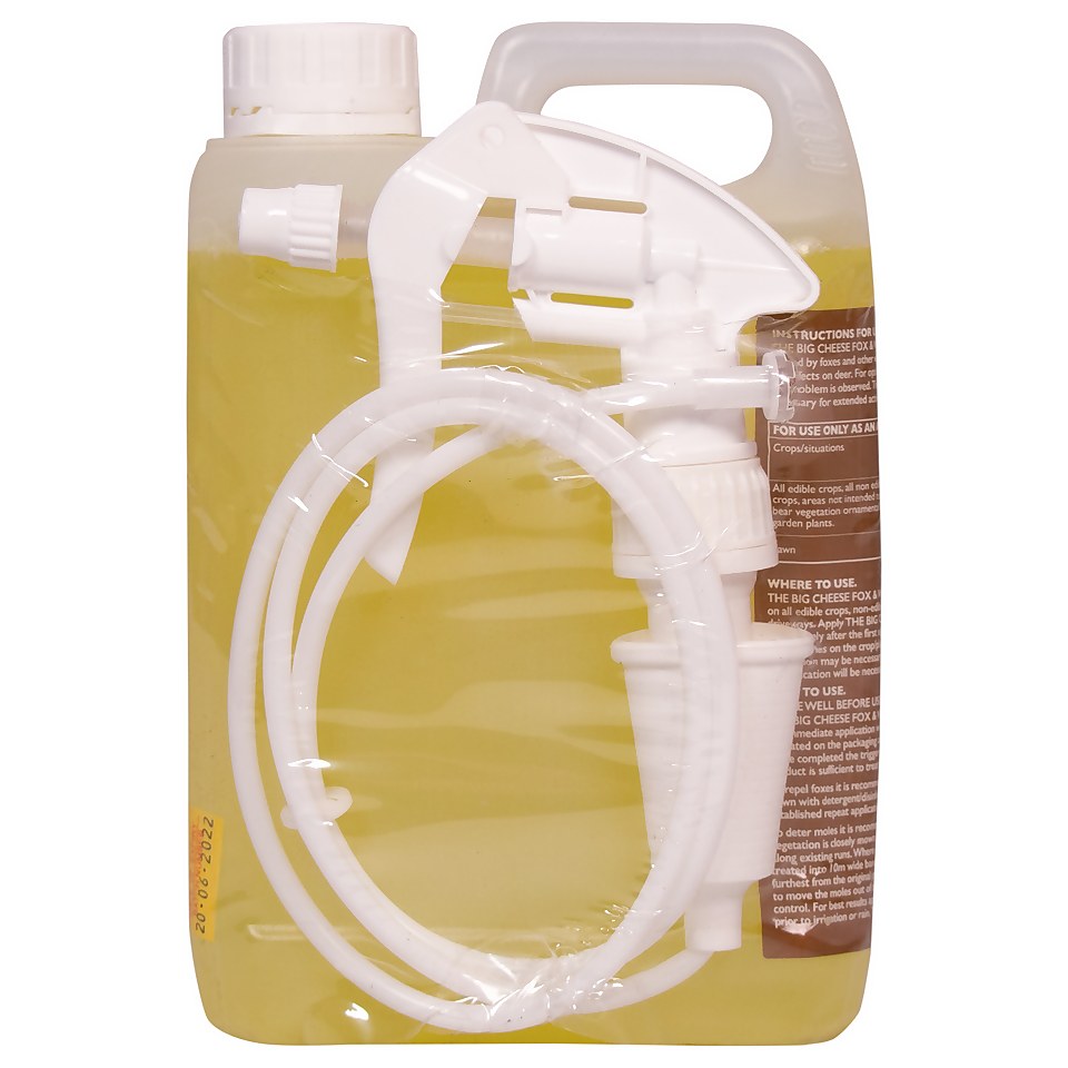 The Big Cheese Fox & Wildlife Repellent - 2L Ready-to-Use Sprayer